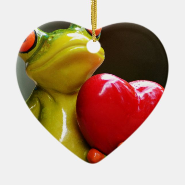 Ornement En Céramique Aime-moi....Je suis seul (Devant)