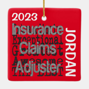 Ornement En Céramique Ajusteur de sinistres d'assurance Extraordinaire P