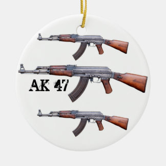 ORNEMENT EN CÉRAMIQUE AK-47