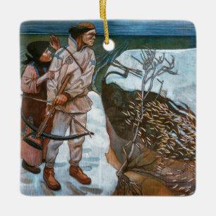 Ornement En Céramique Akseli Gallen-Kallela - La venge de Joukahainen