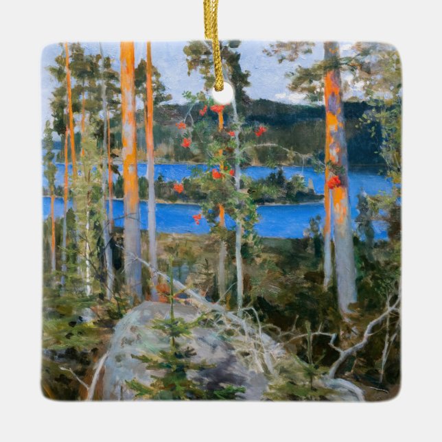 Ornement En Céramique Akseli Gallen-Kallela - Lac dans le désert (Devant)