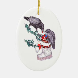 Ornement En Céramique Alaska Whimsical Wildlife Ornament de Noël