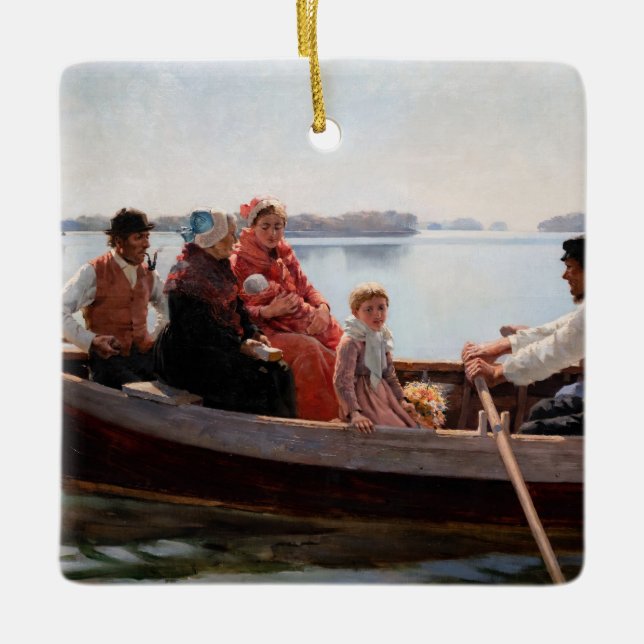 Ornement En Céramique Albert Edelfeel - Aller au baptême (Devant)