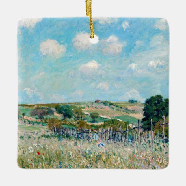 Ornement En Céramique Alfred Sisley - Le pré (Devant)