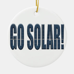 Ornement En Céramique "Allez, solaire !"