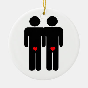 ORNEMENT EN CÉRAMIQUE AMANTS GAIS (2)