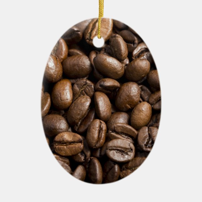 Ornement En Céramique Amateurs de café haricots Arrière - plan Brown (Devant)