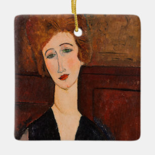 Ornement En Céramique Amedeo Modigliani - Portrait d'une femme