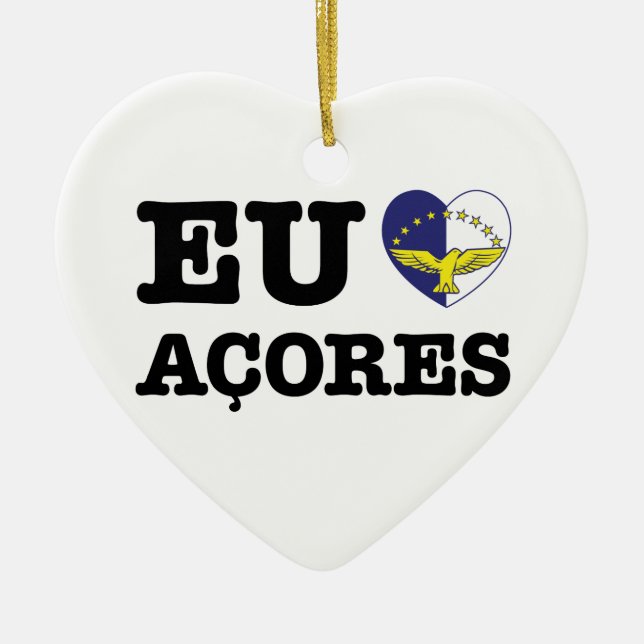 ORNEMENT EN CÉRAMIQUE AMO ACORES D'UE (Devant)