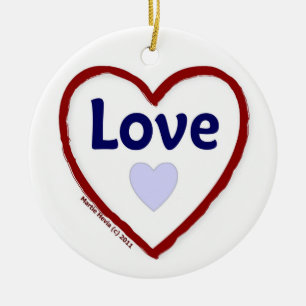Ornement En Céramique Amour