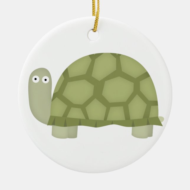 Ornement En Céramique Amour de tortue (Devant)