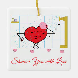 Ornement En Céramique Amour douche