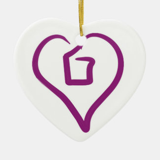 Ornement En Céramique Amour en dehors de l'ornement de boîte