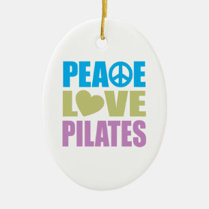 Ornement En Céramique Amour Pilates de paix