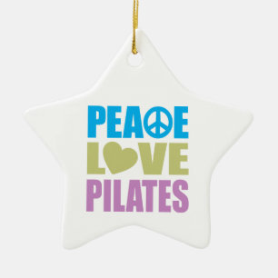 Ornement En Céramique Amour Pilates de paix