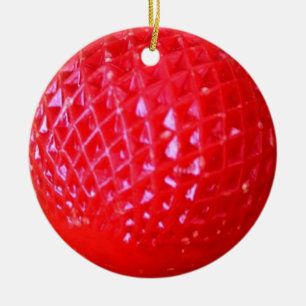 Ornement En Céramique Ampoule rouge de Noël de LED