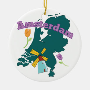 Ornement En Céramique Amsterdam