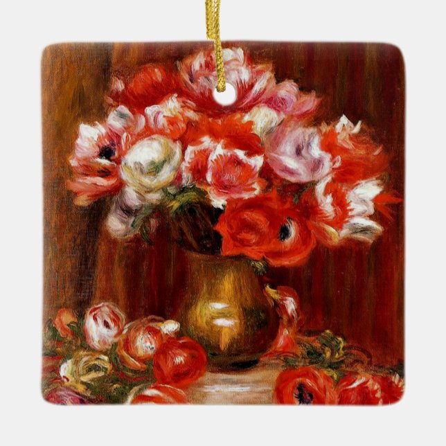Ornement En Céramique Anémones par Pierre Renoir (Devant)