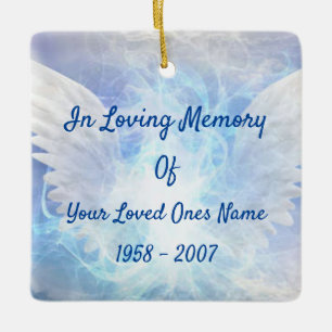 Ornement En Céramique Angel ailes en mémoire d'amour Photo
