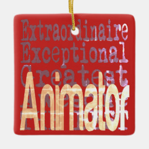 Ornement En Céramique Animateur Extraordinaire