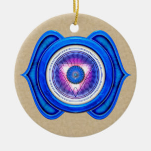 Ornement En Céramique Anja ou troisième oeil le 6ème Chakra