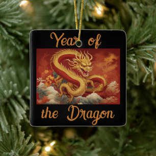 Ornement En Céramique Année de l'ornement en céramique Dragon