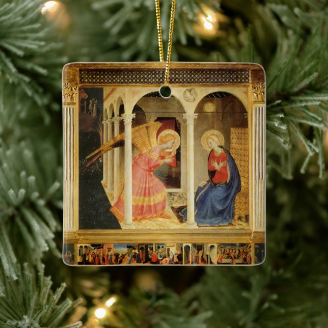 Ornement En Céramique Annonce de Fra Angelico, Art Renaissance (Arbre)