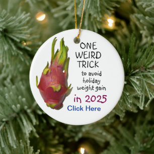 Ornement En Céramique Annonce "One Weird Trick"