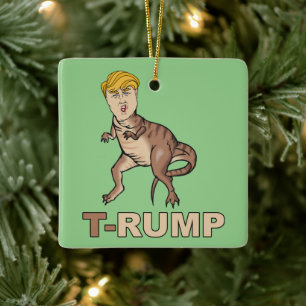 Ornement En Céramique Anti-Trump - T-RUMP - Anti-Trump -