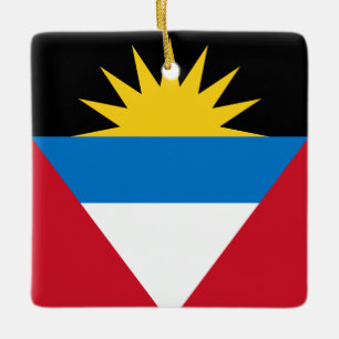 Ornement En Céramique Antigua et Barbuda Flag