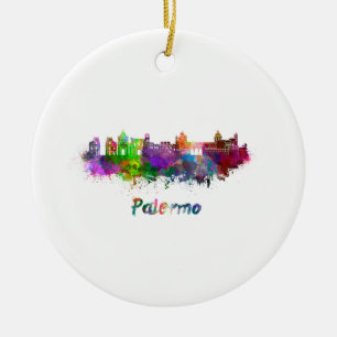 Ornement En Céramique Aquarelle de Palerme