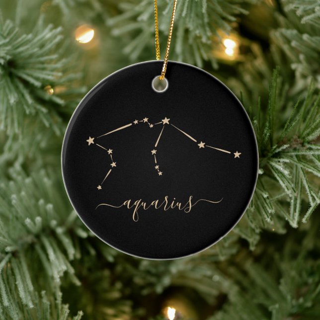 Ornement en céramique Aquarius Constellation (Arbre)