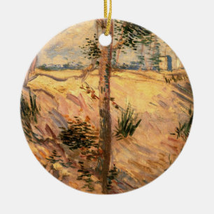 Ornement En Céramique Arbre dans un champ un jour ensoleillé par Vincent