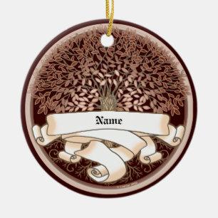 Ornement En Céramique Arbre de famille généalogique