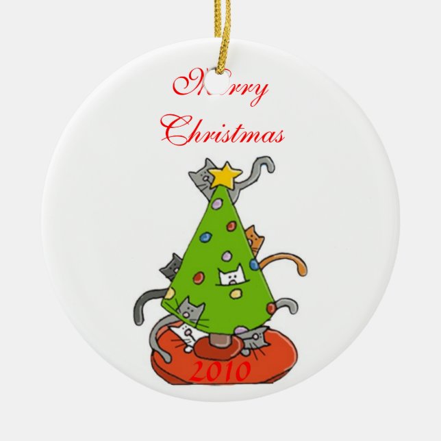 Ornement En Céramique Arbre de Noël de Kity (Devant)
