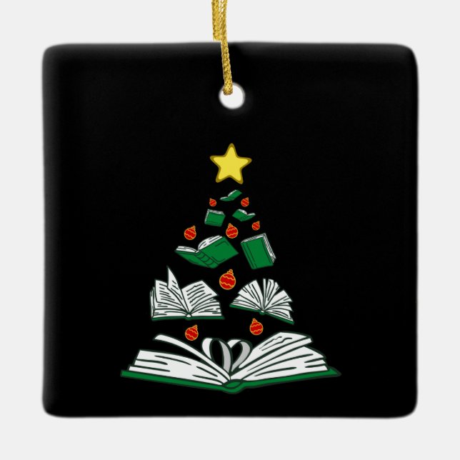 Ornement En Céramique Arbre de Noël de la réservation III (Devant)