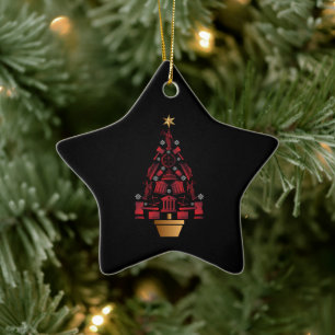 Ornement En Céramique Arbre de Noël du procureur