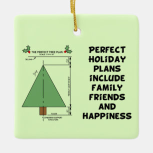 Ornement En Céramique Arbre de Noël parfait
