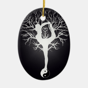 Ornement En Céramique Arbre de yoga