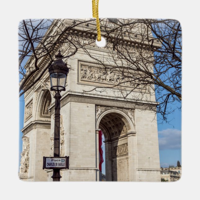 Ornement En Céramique Arc de Triomphe à Paris, France (Devant)