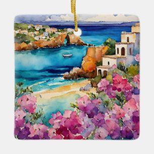 Ornement En Céramique "Arches Au Bord De La Mer"