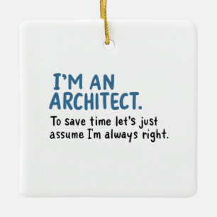 Ornement En Céramique Architect - I'm