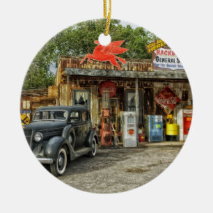 Ornement En Céramique Arizona Route 66 rustique rétro store