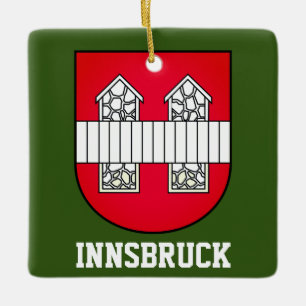 Ornement En Céramique Armoiries d'Innsbruck - AUTRICHE