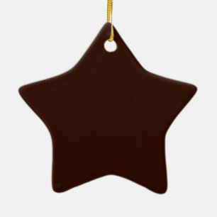 Ornement En Céramique arrière - plan couleur Brown personnalisable