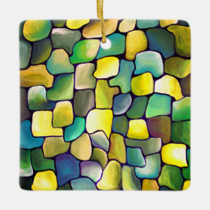 Ornement En Céramique Art Déco Motif Aquarelle Carrelage moderne Abstrai
