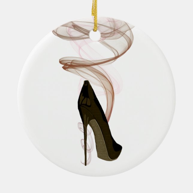 Ornement En Céramique Art stylet de chaussure de Smokin (Dos)