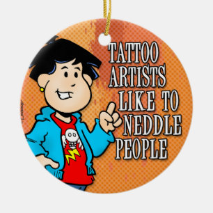 Ornement En Céramique Artiste de tatouage