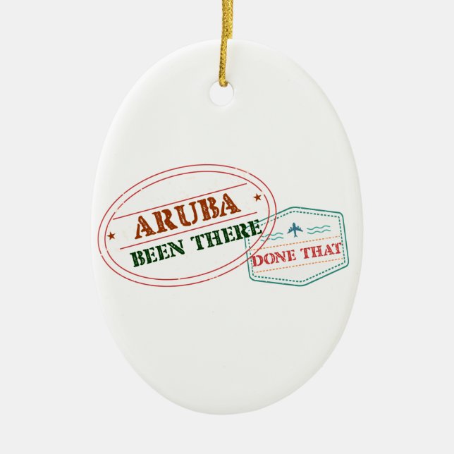 Ornement En Céramique Aruba là fait cela (Devant)