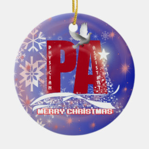 ORNEMENT EN CÉRAMIQUE ASSISTANT DE MÉDECIN D'ORNEMENT DE NOËL DE PA